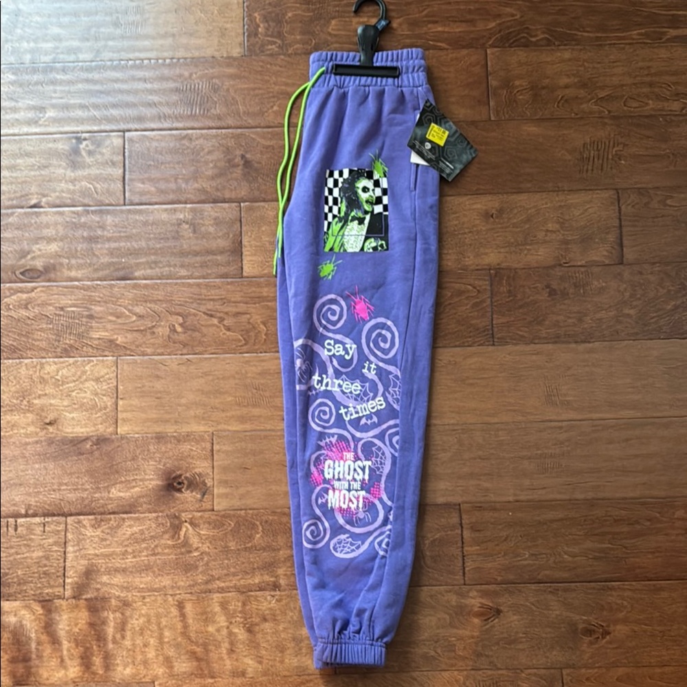Purple Kids Joggers Beetlejuice NWT